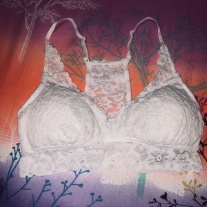 AERIE white lace bralette